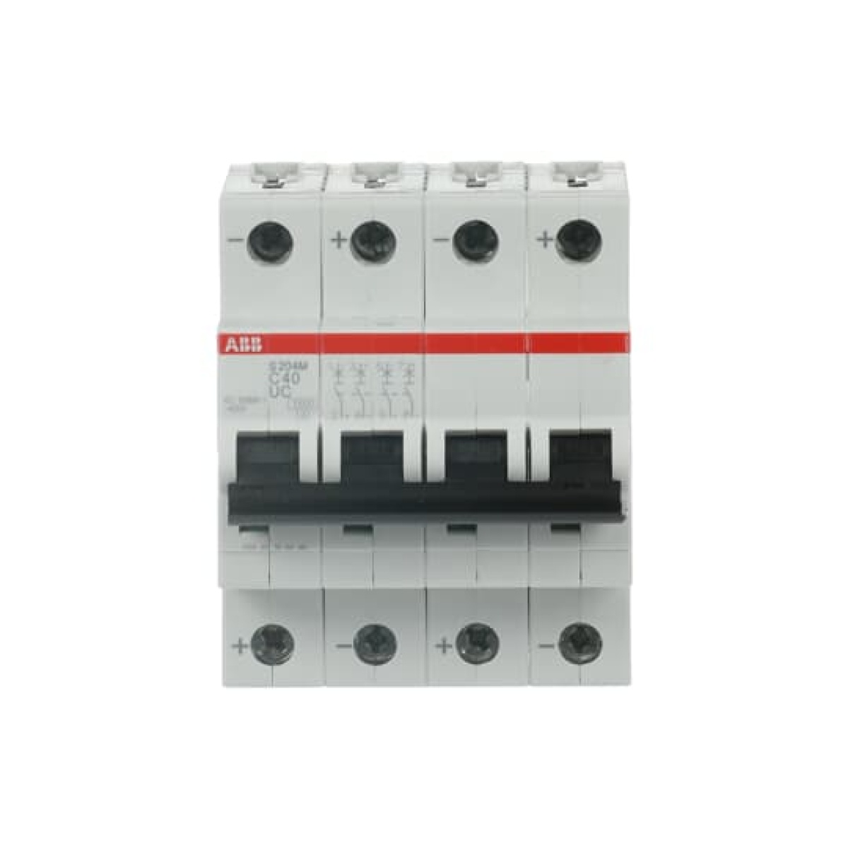 Miniature Circuit Breaker - S200MUC - 4P - 40 A - C - AC 10 kA