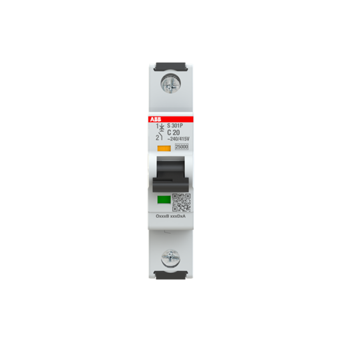 Miniature Circuit Breaker - S300P - 1P - 20 A - C - AC 25 kA