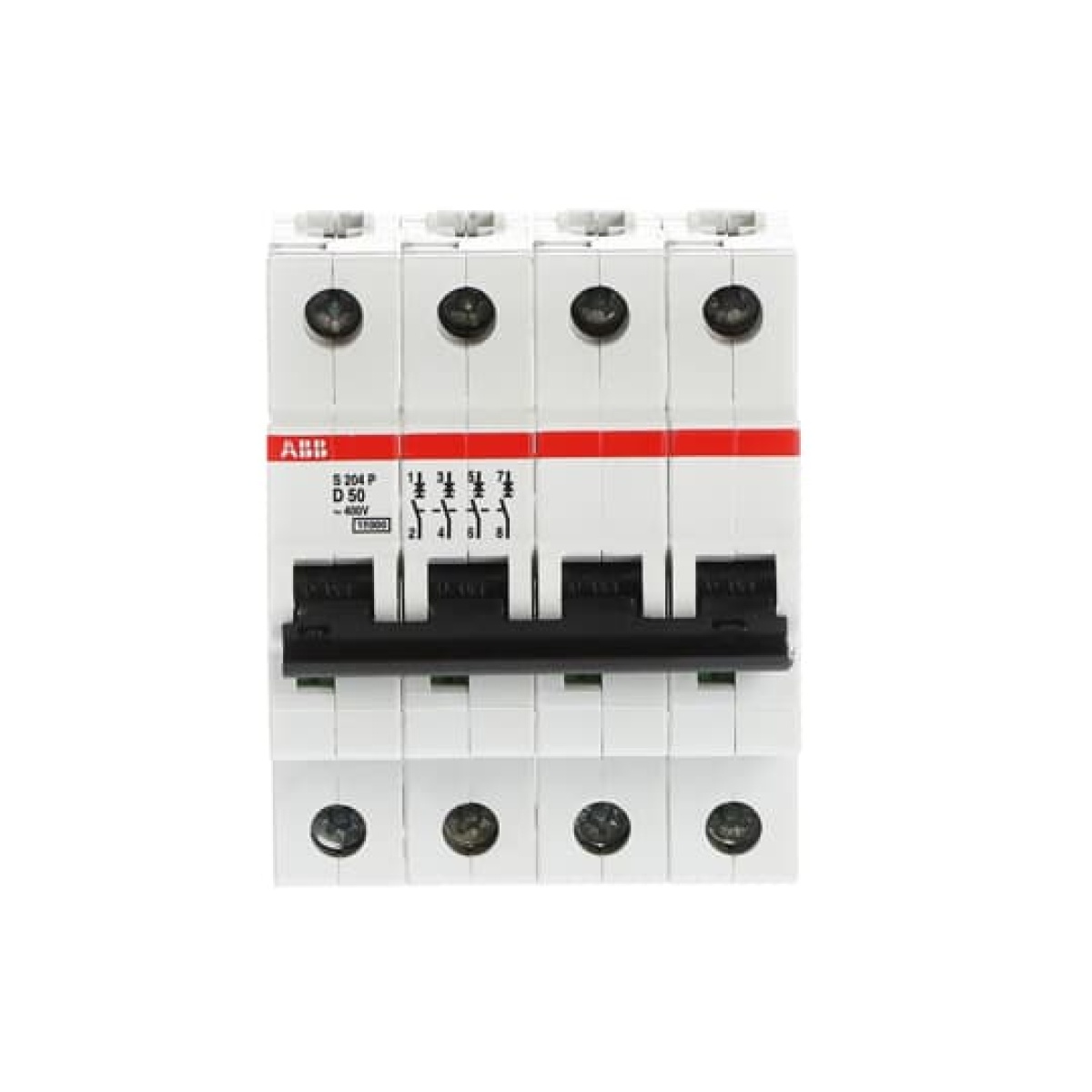 S204P-D50 Miniature Circuit Breaker - 4P - D - 50 A