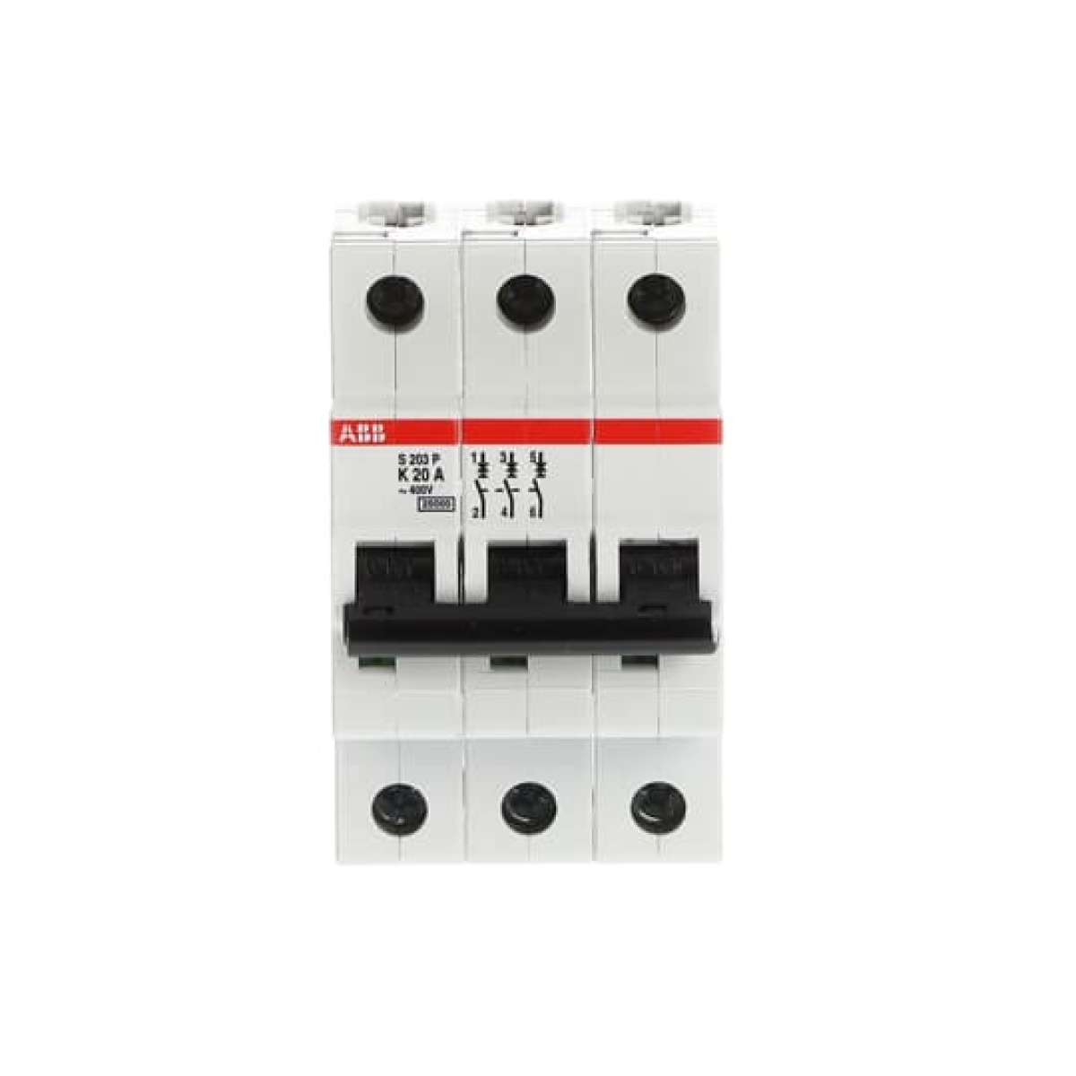 S203P-K20 Miniature Circuit Breaker - 3P - K - 20 A