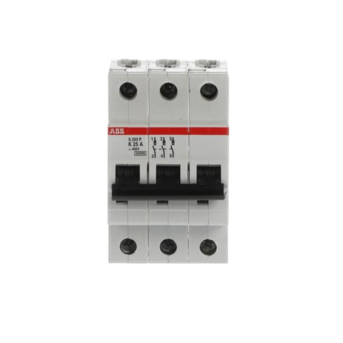 S203P-K25 Miniature Circuit Breaker - 3P - K - 25 A