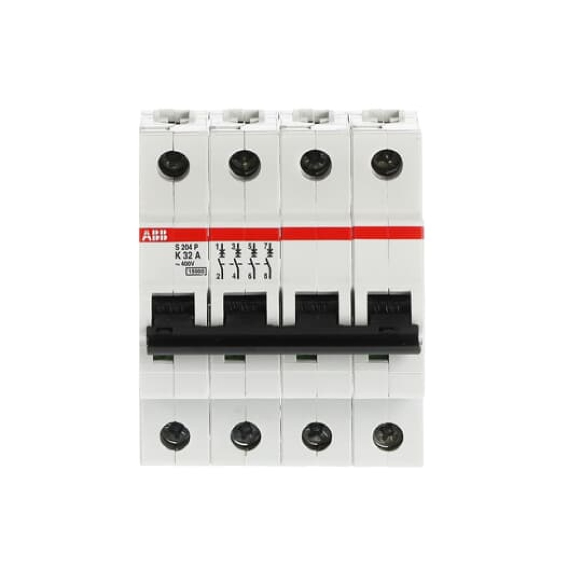 S204P-K32 Miniature Circuit Breaker - 4P - K - 32 A