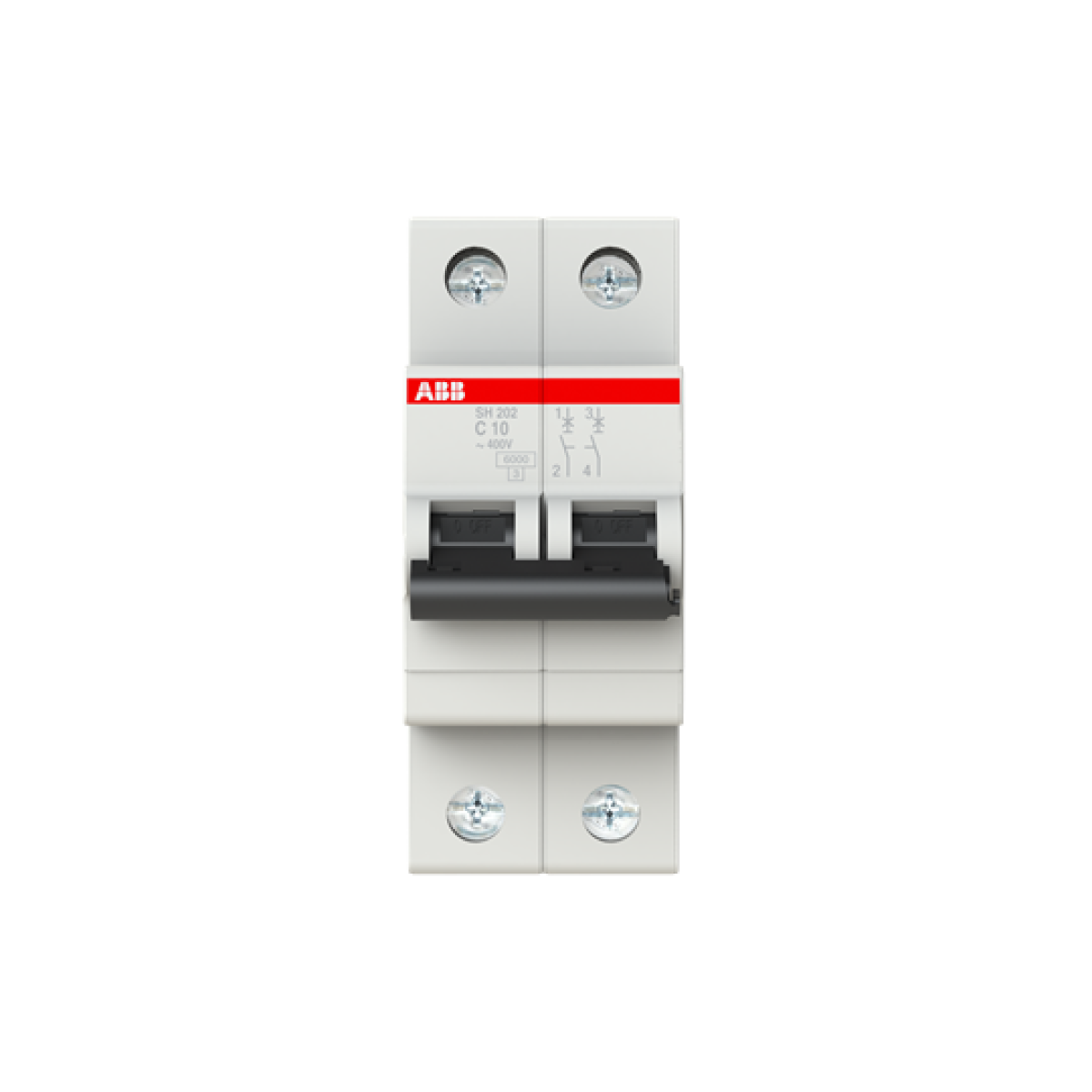 Miniature Circuit Breaker - SH200 - 2P - 10 A - C - AC 6 kA