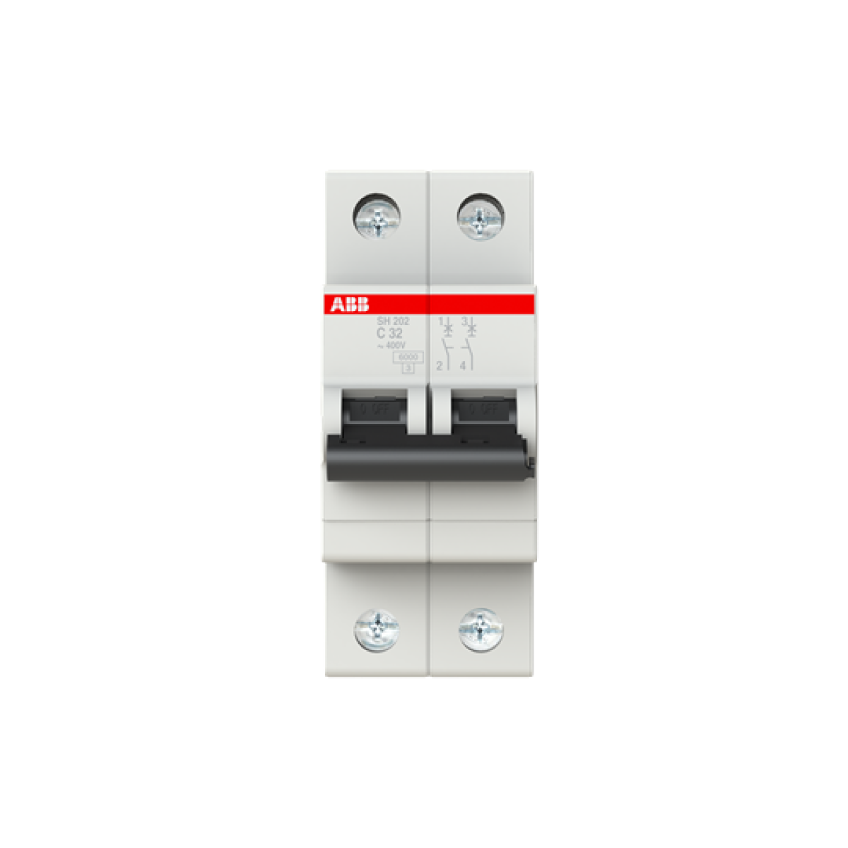 Miniature Circuit Breaker - SH200 - 2P - 32 A - C - AC 6 kA