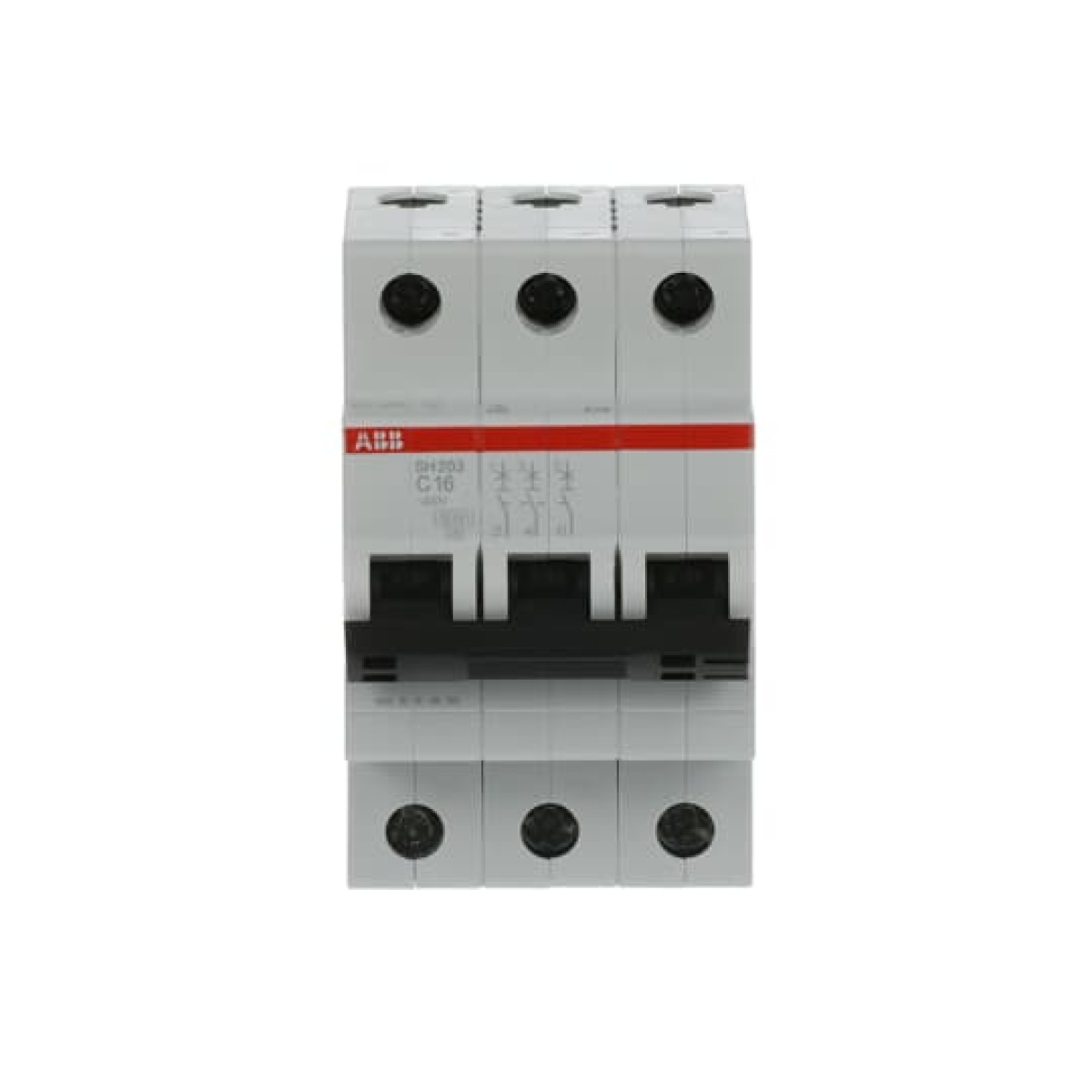 Miniature Circuit Breaker - SH200 - 3P - 16 A - C - AC 6 kA