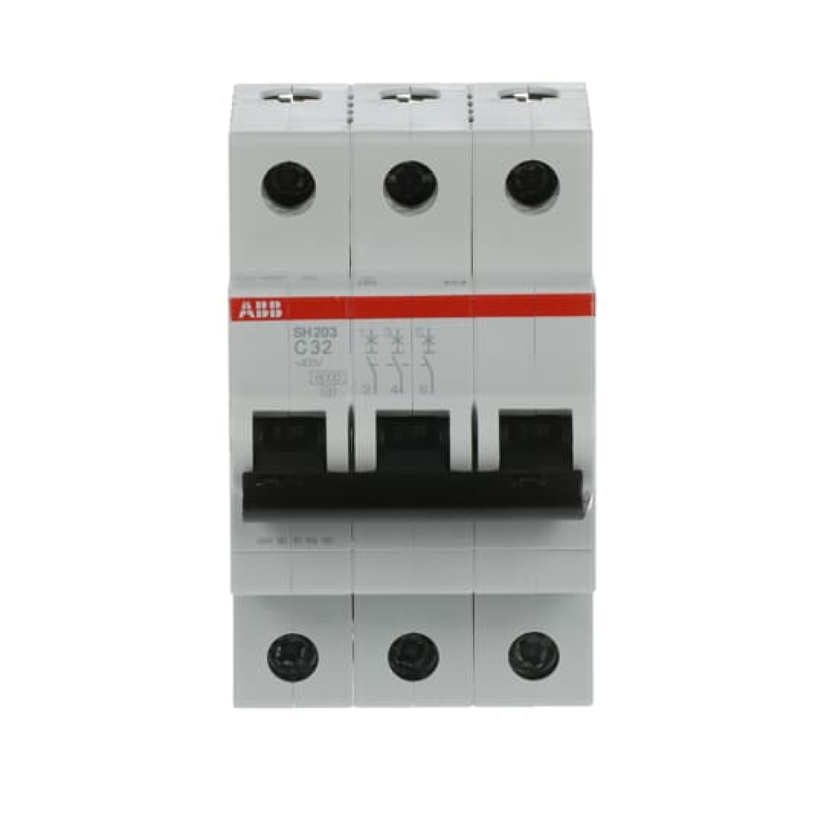 Miniature Circuit Breaker - SH200 - 3P - 32 A - C - AC 6 kA