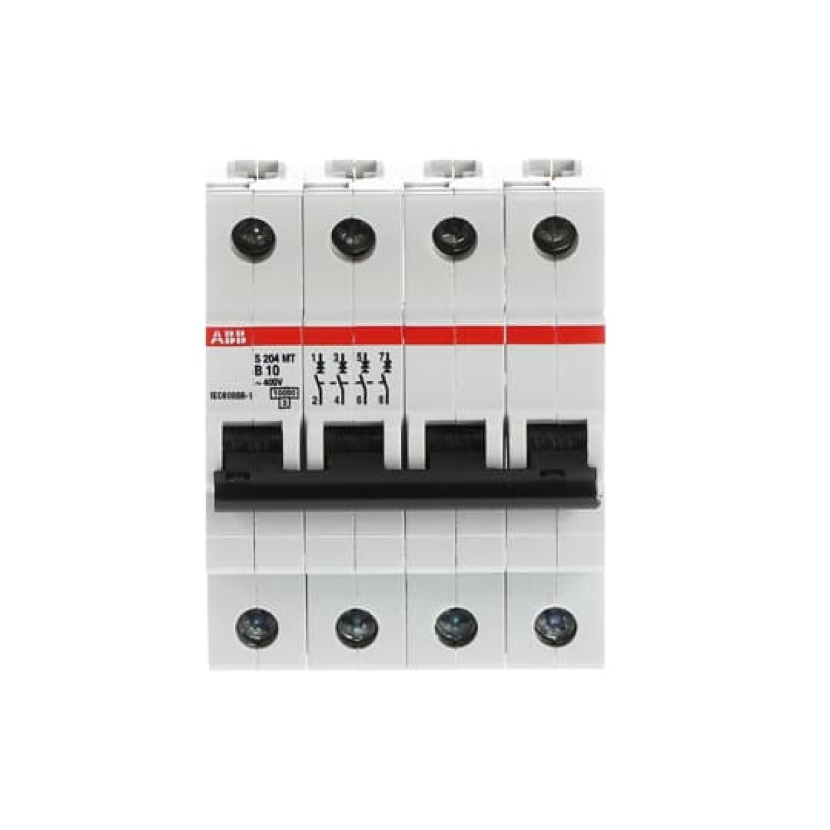 S204MT-B10 Miniature Circuit Breaker - 4P - B - 10 A
