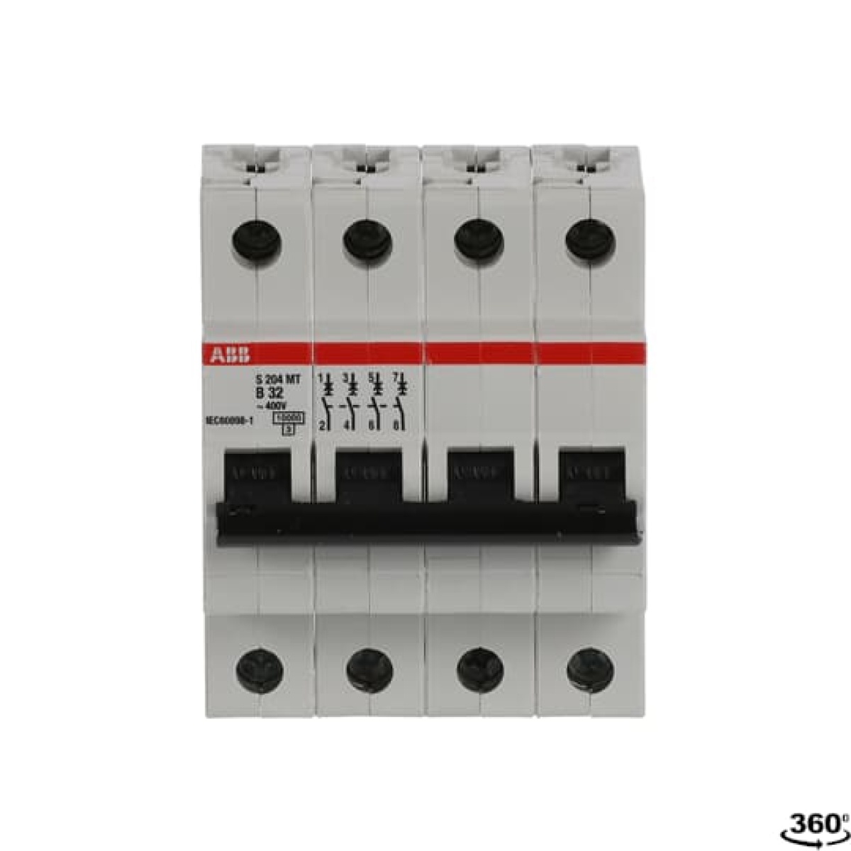 S204MT-B32 Miniature Circuit Breaker - 4P - B - 32 A