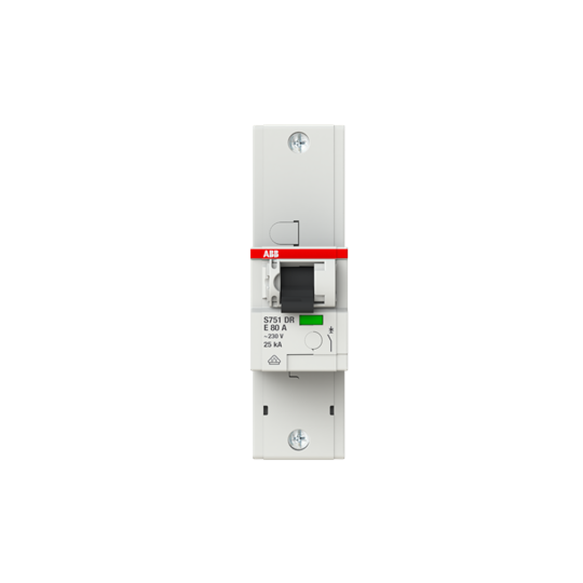 S751DR-E80 sel. main CB E-Char.,25kA,80A,1P
