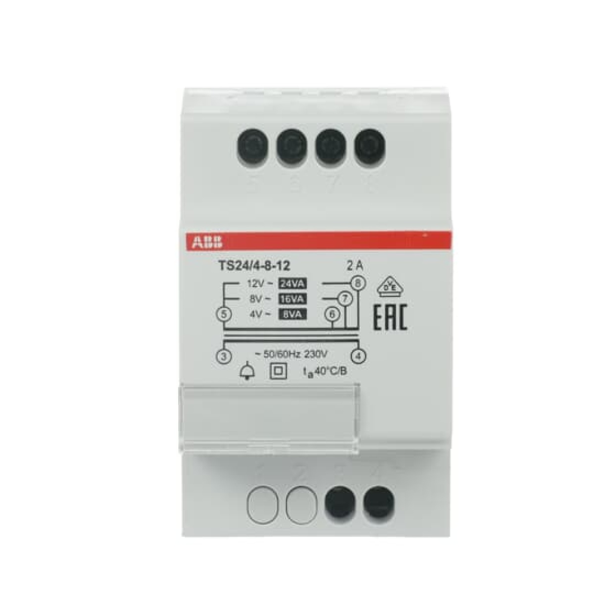 TS244-8-12 Non-inherently short-circuit proof bell transformer