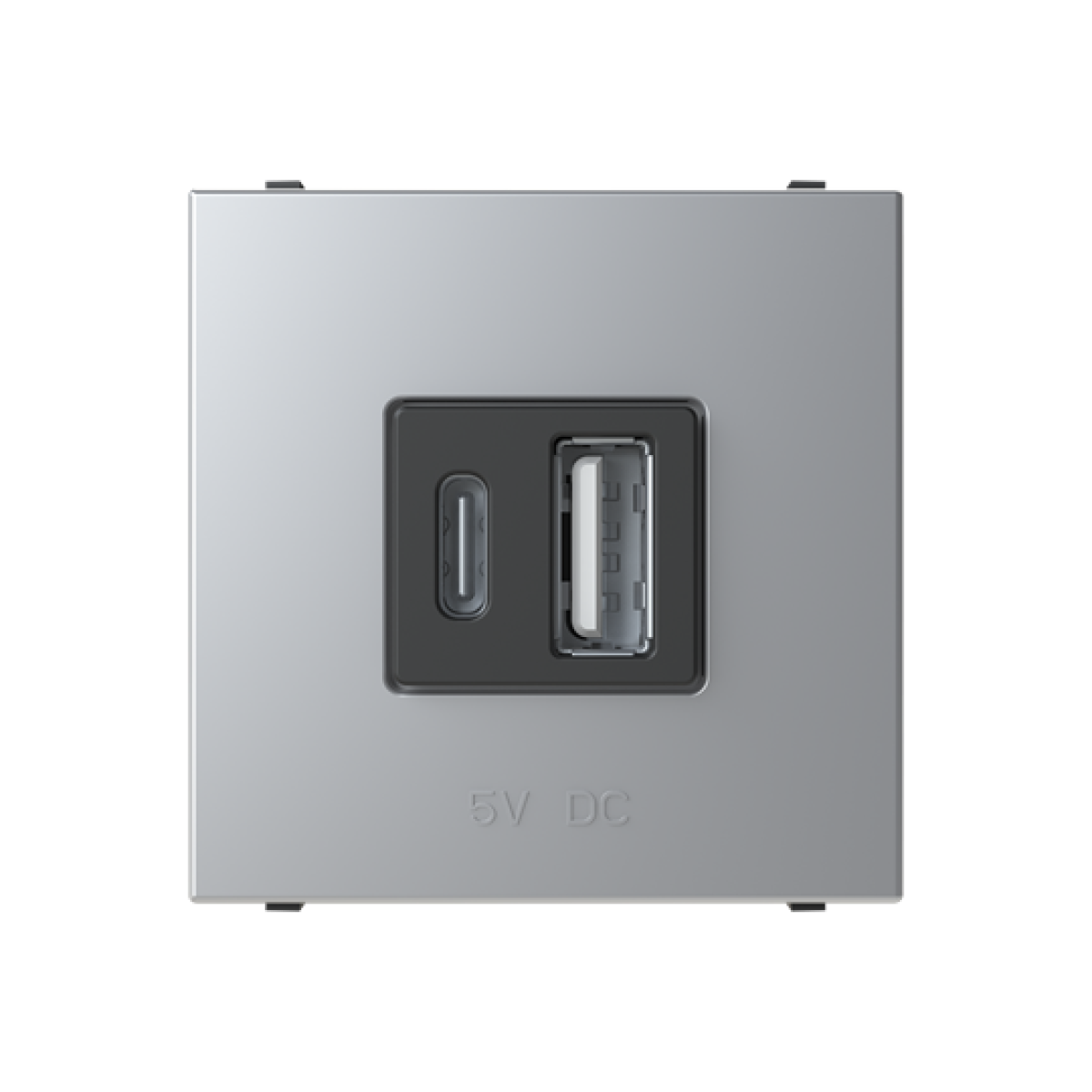 USB charger Breakout cable with USB AC Silver  - Zenit