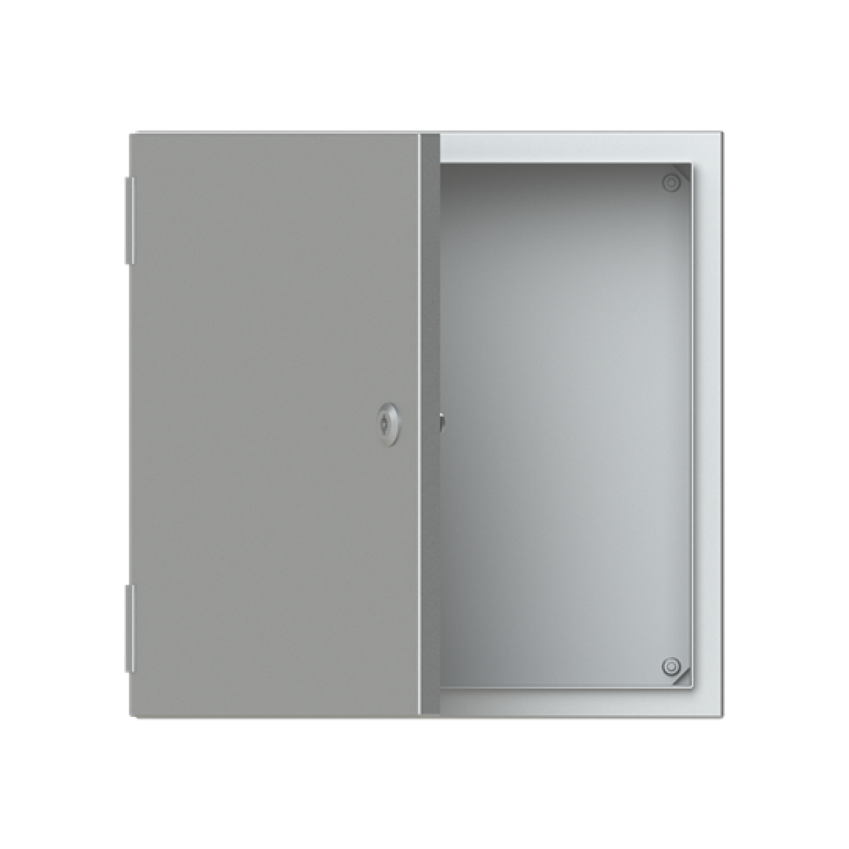 ENCLOS.BL.DOOR.PLATE S.STEEL 400X400X200