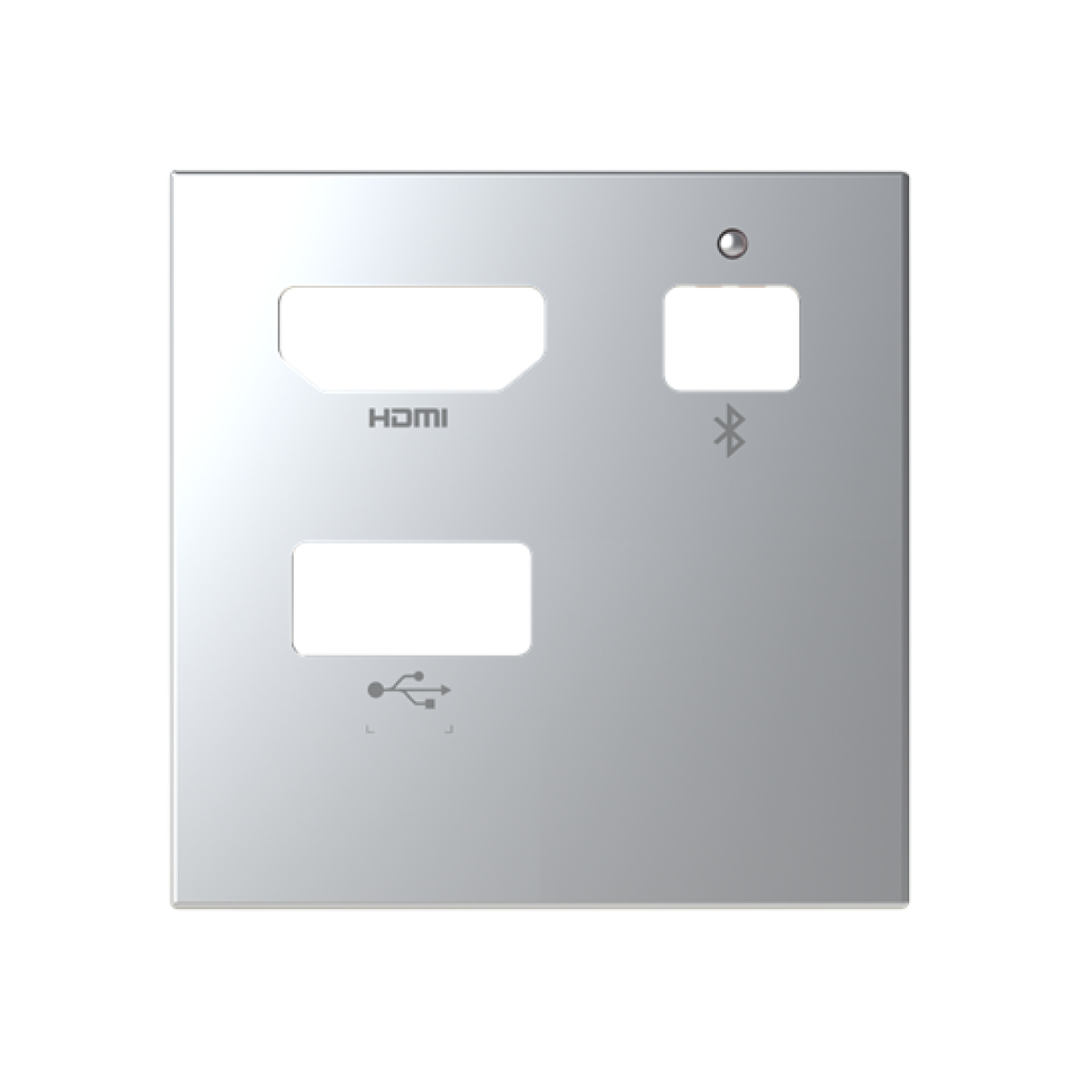 Cover plate Usb Central cover plate Silver - Zenit