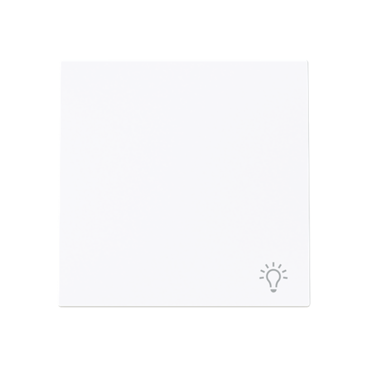 Rocker Symbol "light" for Switchpush button, One-part rocker White - Alba