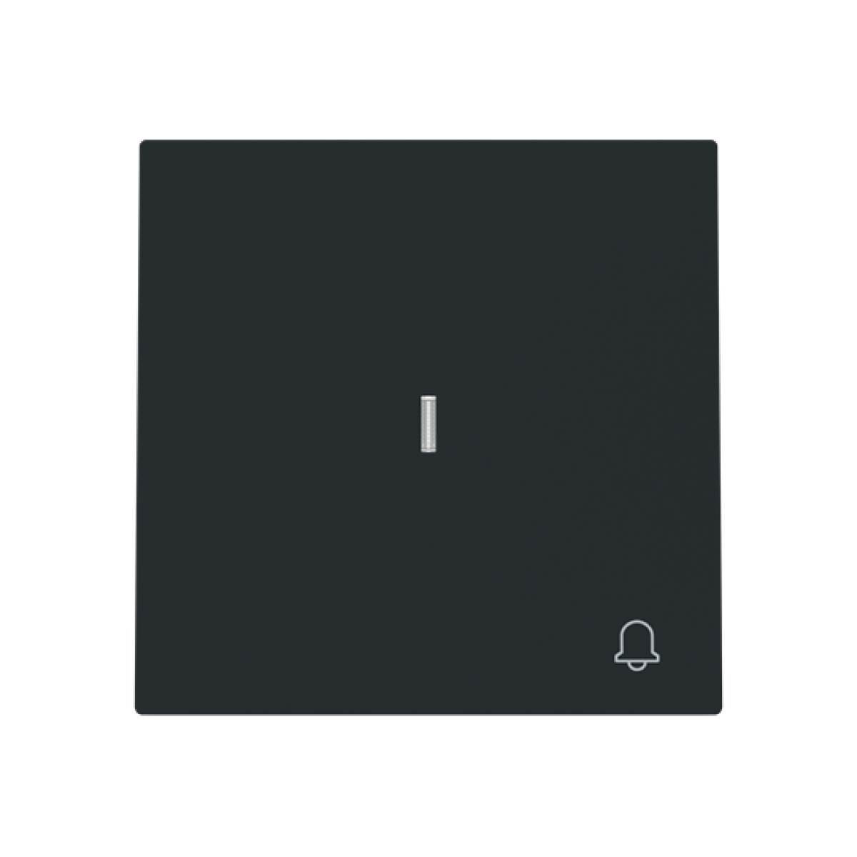 Rocker Symbol "bell" for Switchpush button, One-part rocker Black - Alba