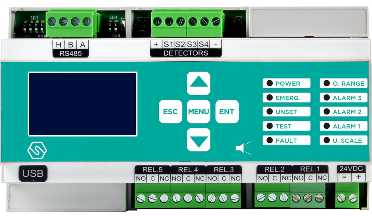 ST-PL4 GAS DET PANEL 4 ZONE ESPANDIBILE