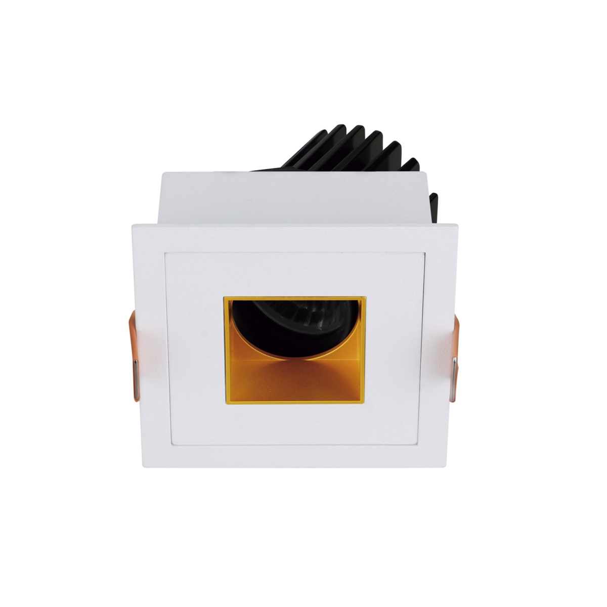 Empotrable techo tilt VIP3 Square Square LED COB 4.70W 650lm502lm CRI90 2700K 38º Branco Ouro