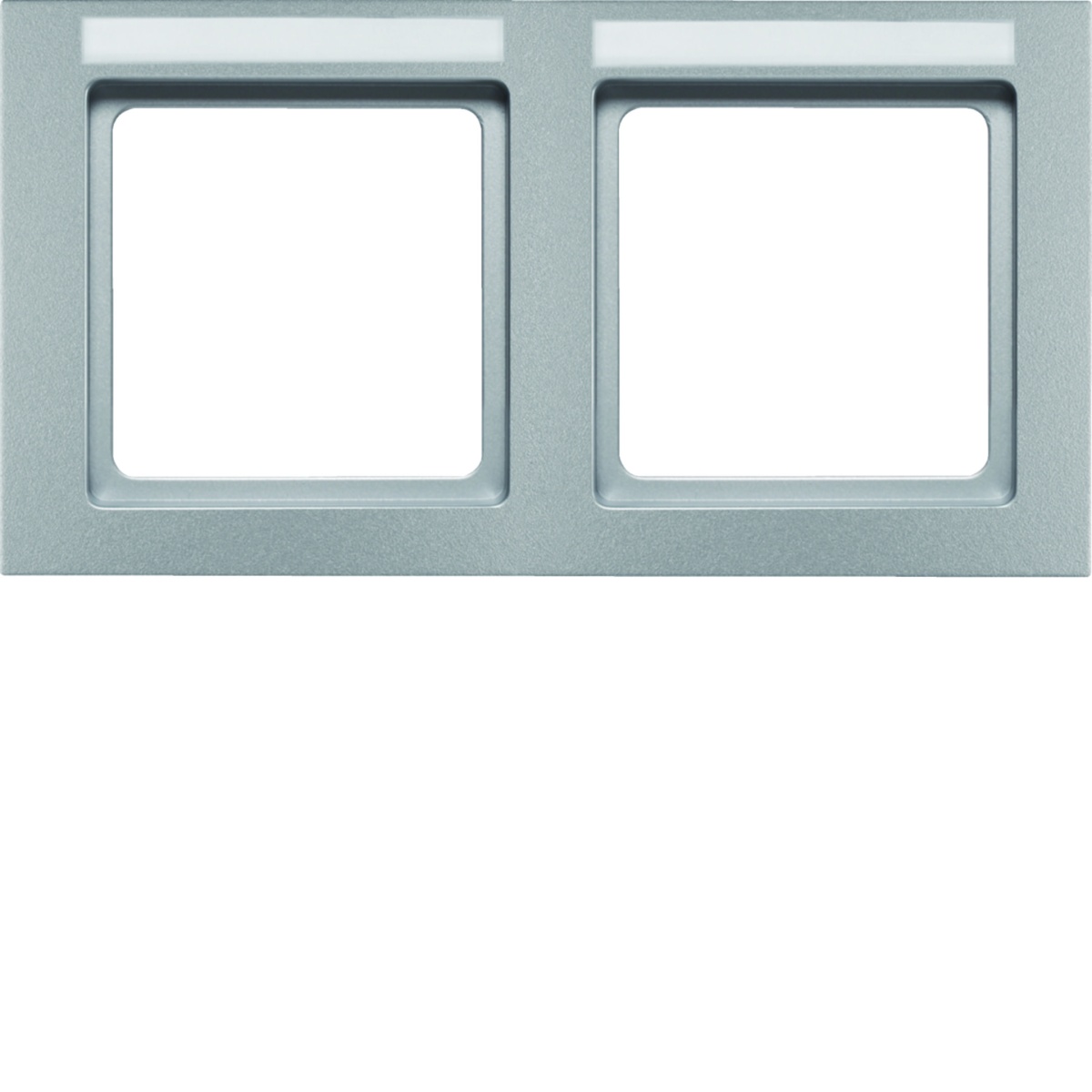 Q.3 - quadro x2 p.-etiq. horiz., alumin