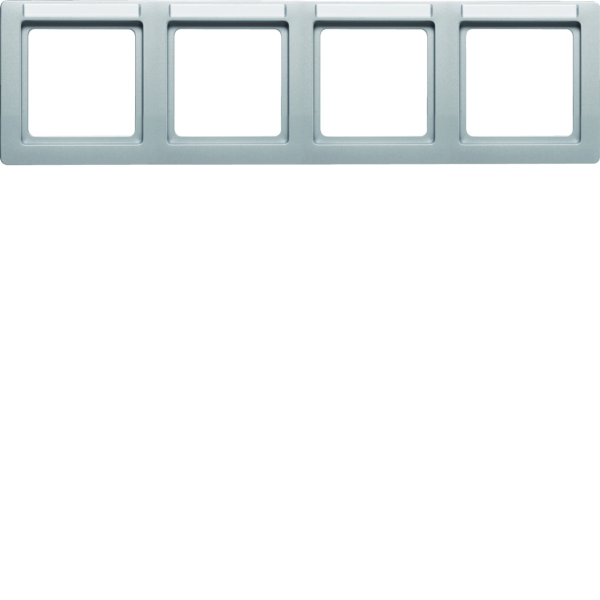 Q.1 - quadro x4 p.-etiq. horiz., alumin