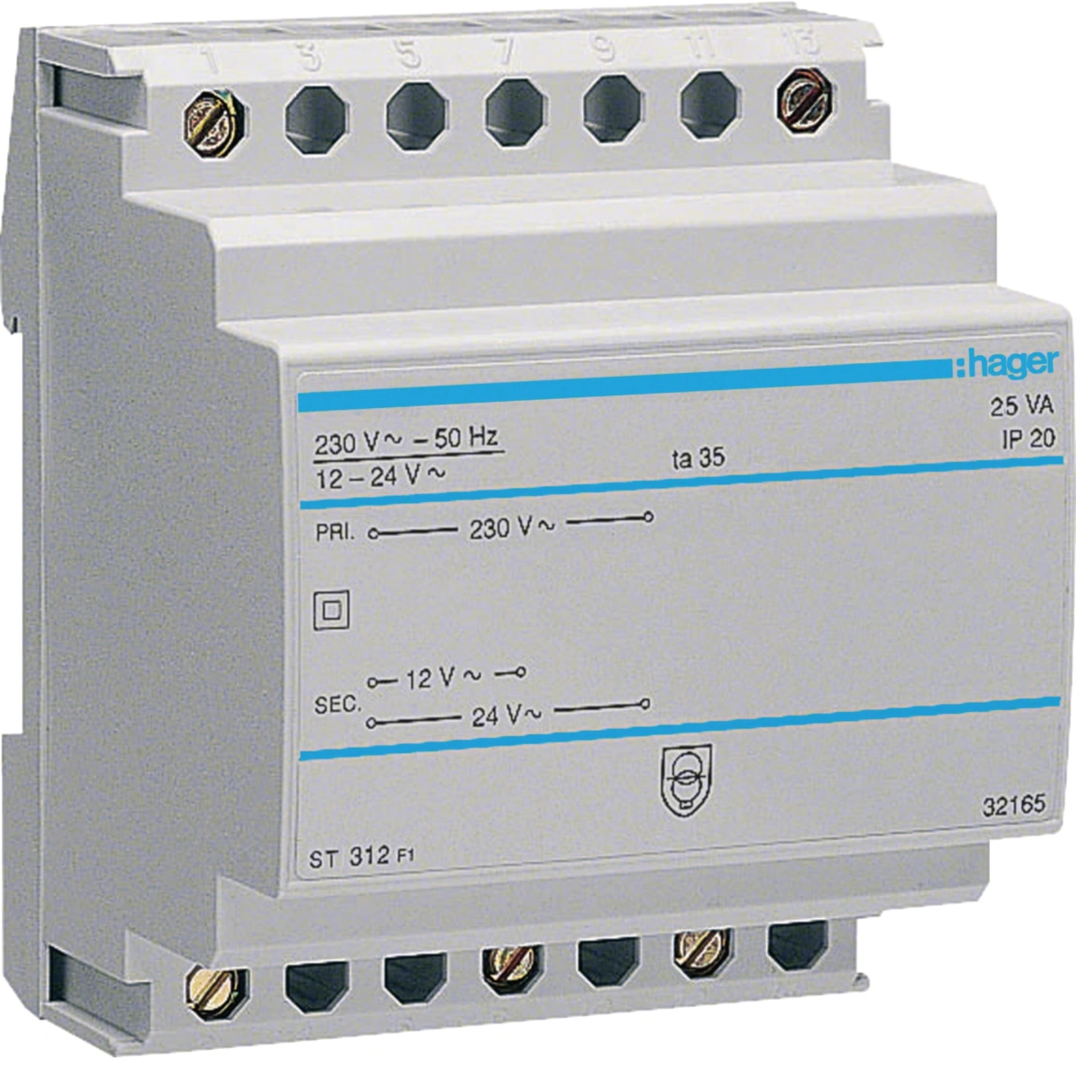 Transf. segurança 230V12-24V 25VA 4M