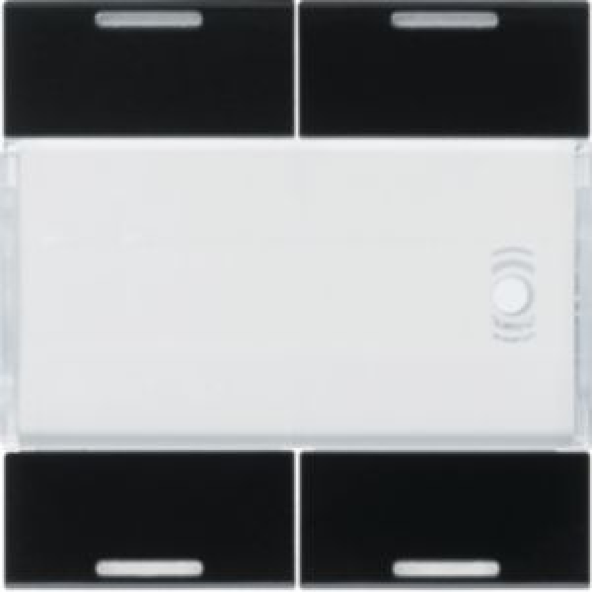 Tecla x4 gallery KNX com LED preto