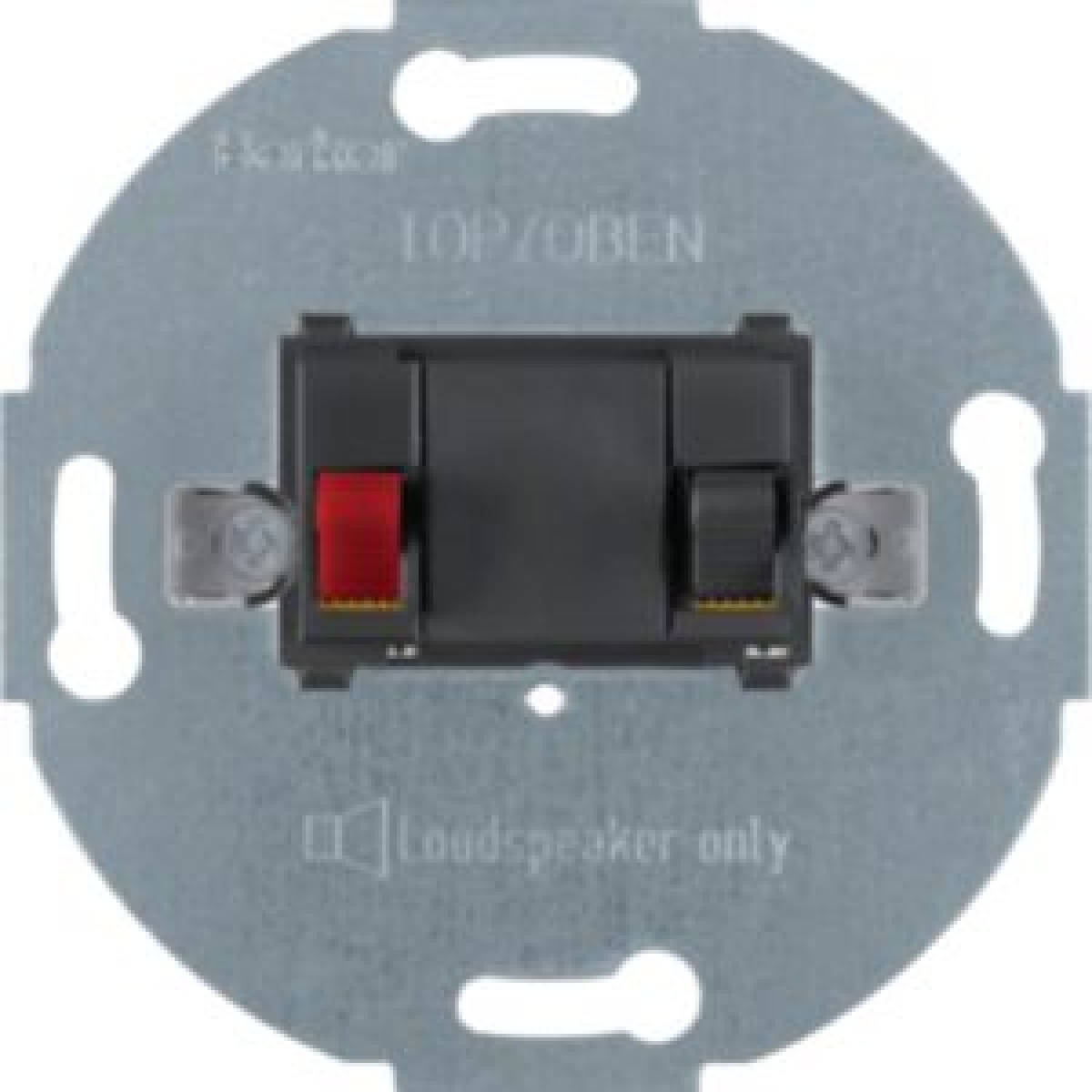 Tomada altifalante simples antracite