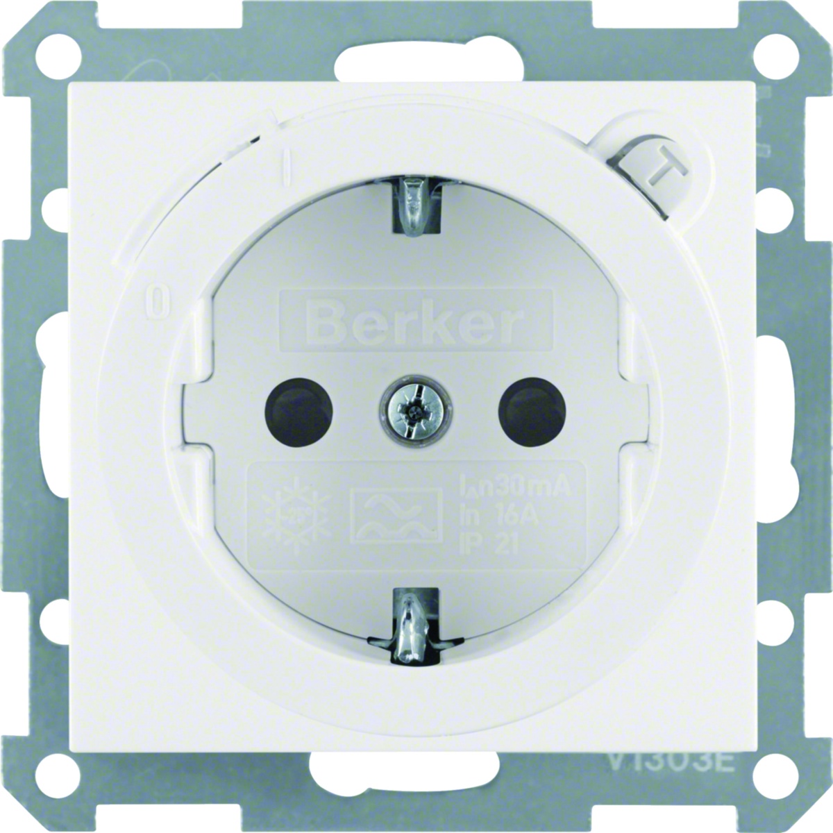 S.1B.x - Schuko diferenc. 30mA, branco