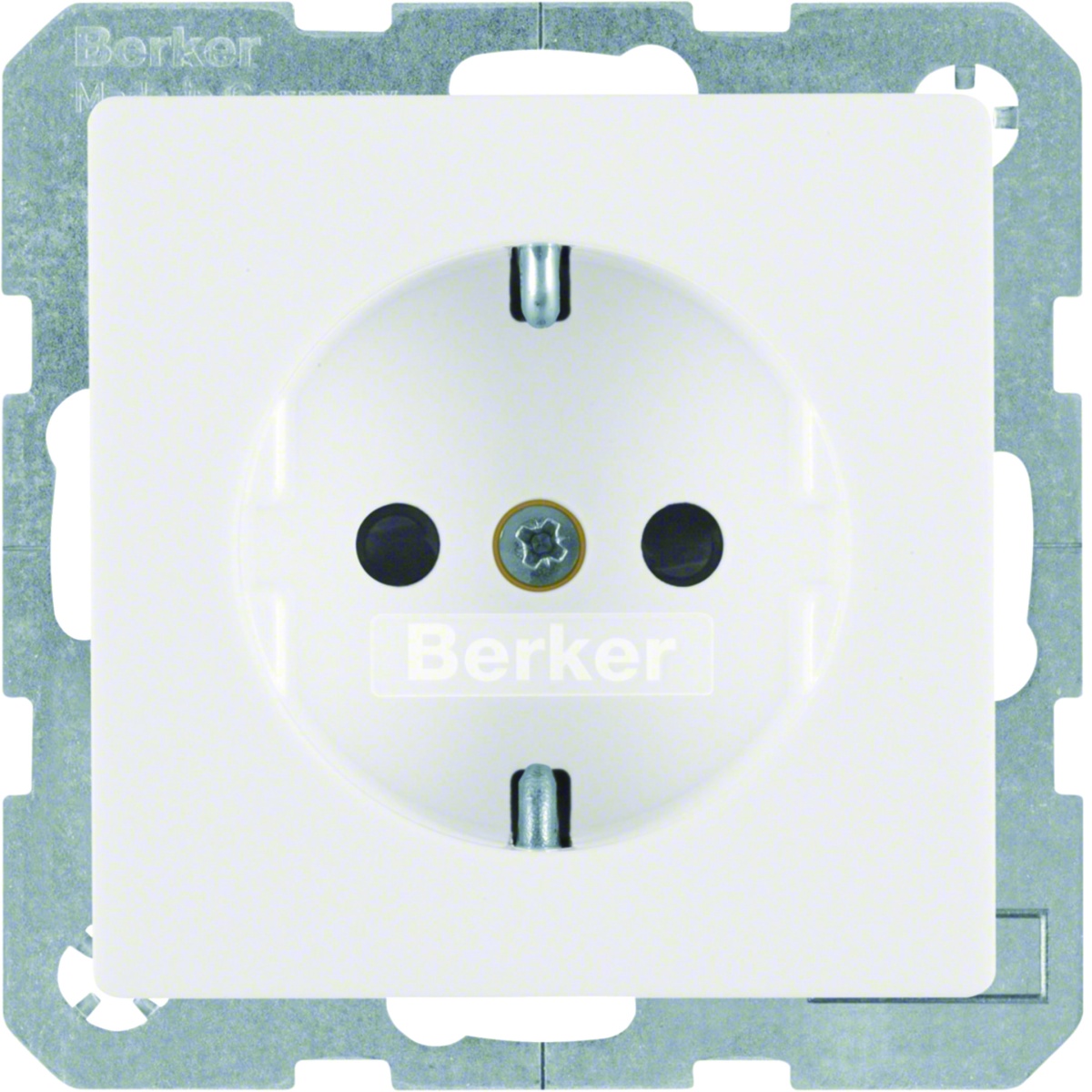 Tomada SCHUKO com proteção contra contato aumentada Q.1Q.3 branco polar.