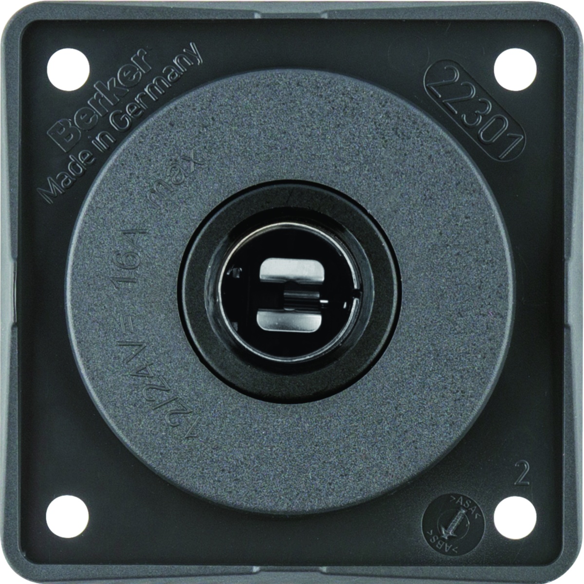 Integro - tomada 12V, antracite mate