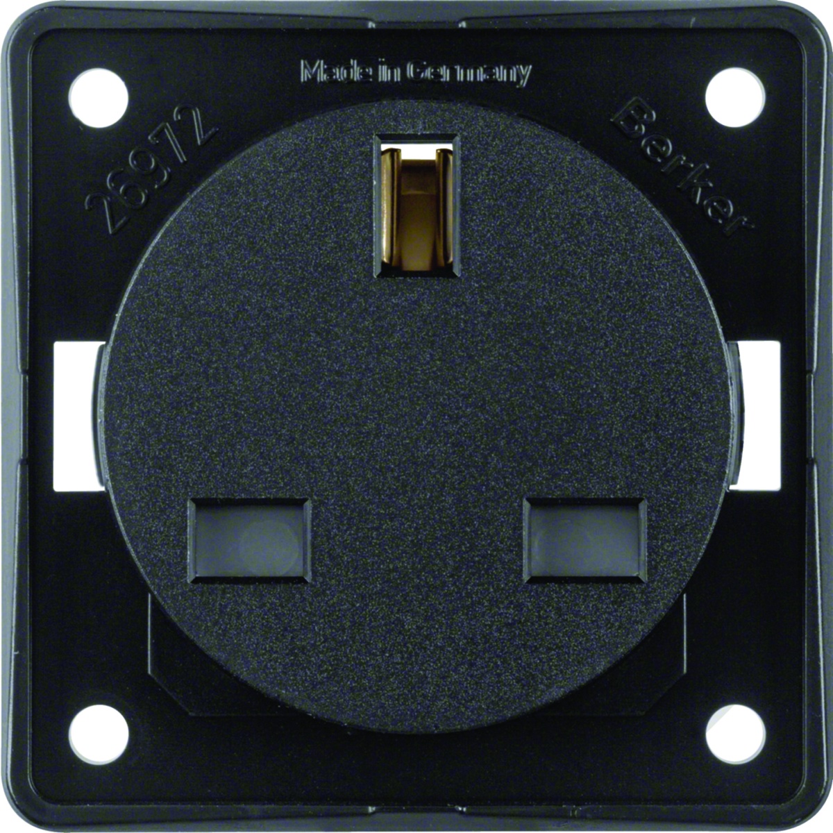 Integro - tomada 2PT BS, preto mate