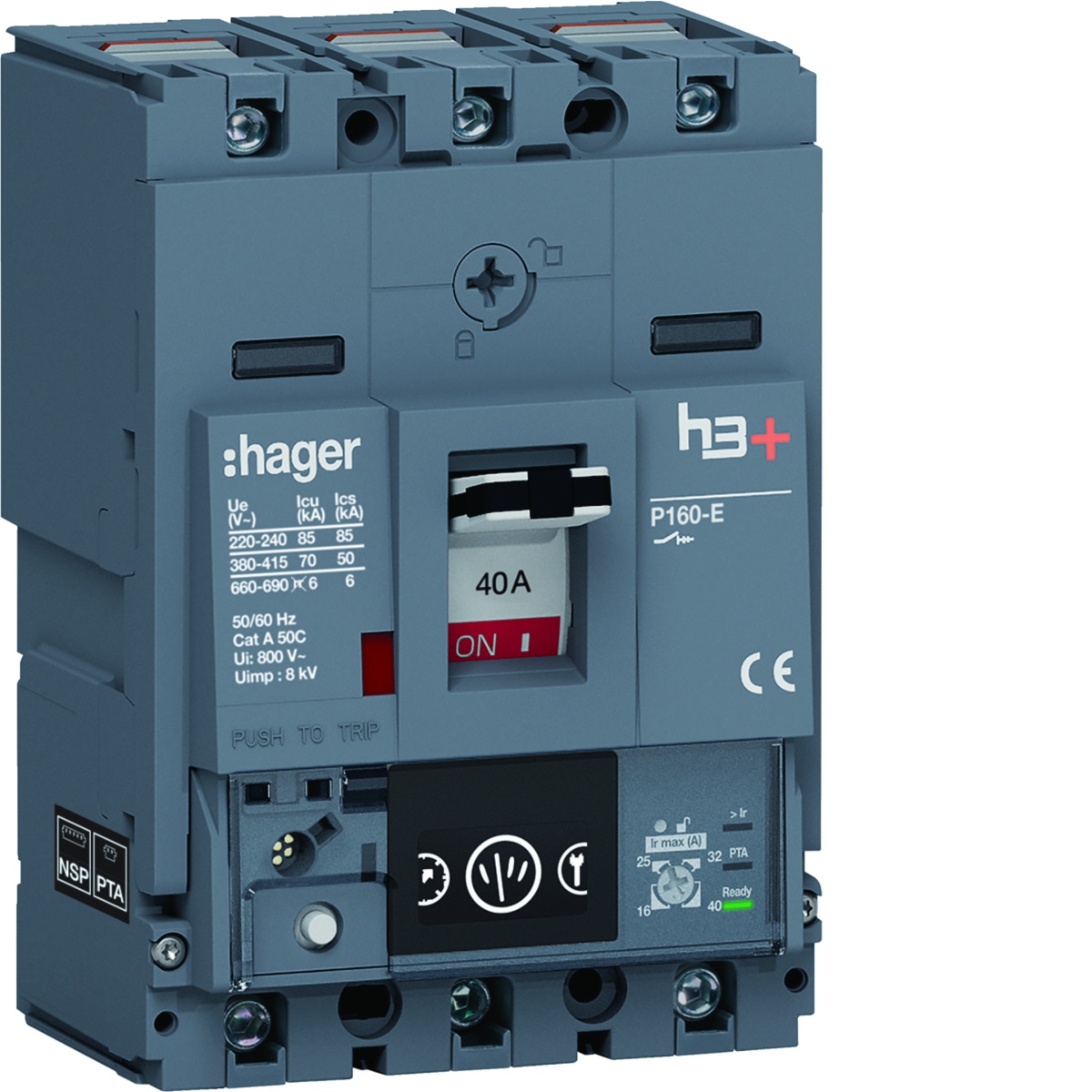 Disjuntor P160 Energy 3P-3D 40A 70kA