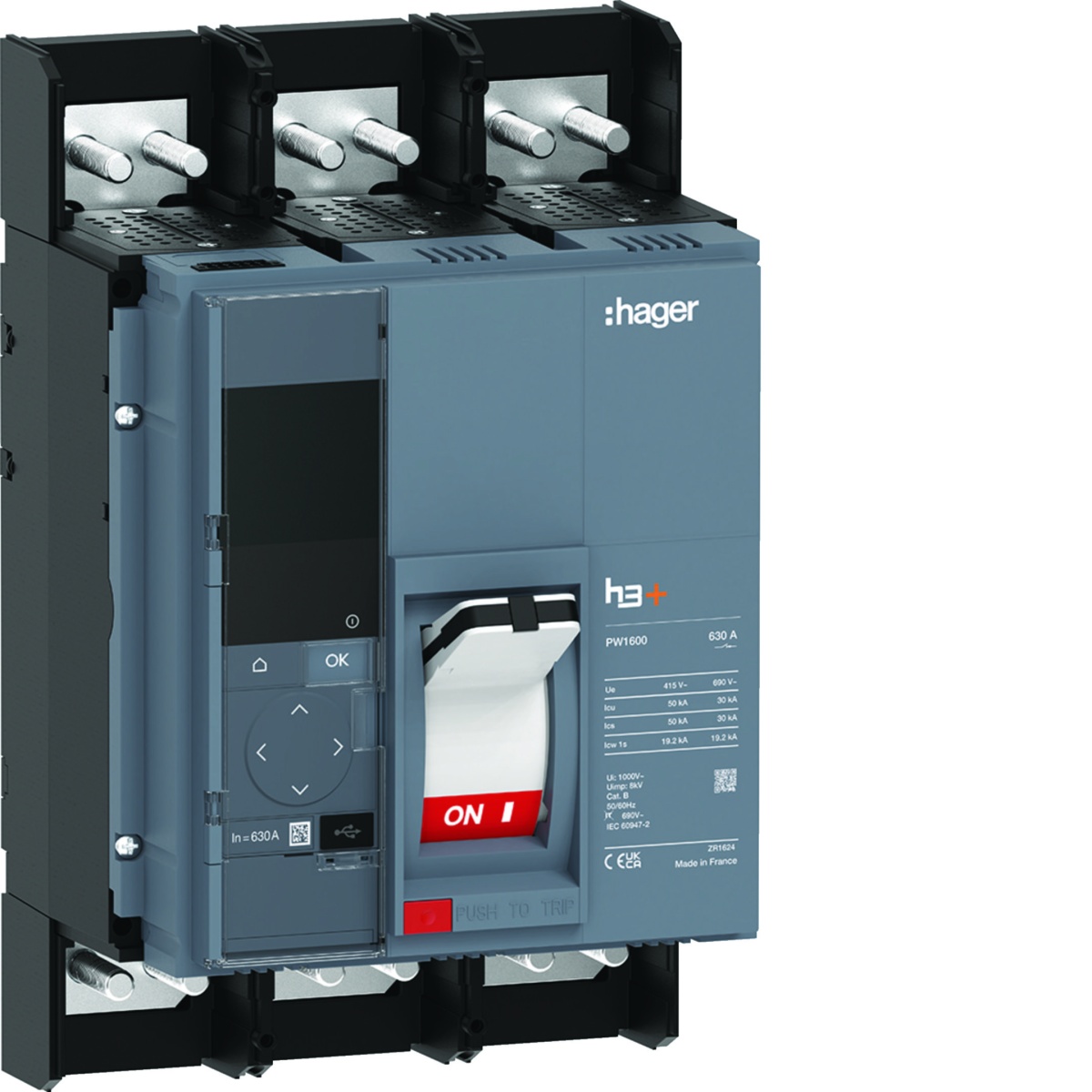 Disjuntor PW1600 Energy 3P-3D 630A 50kA