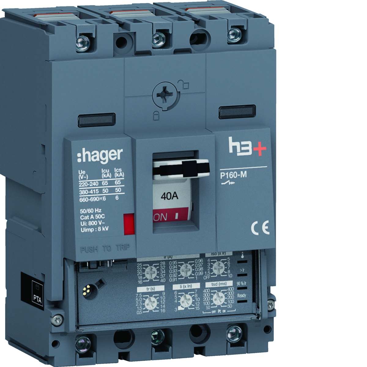 Disjuntor P160 LSI 3P-3D 40A 50kA