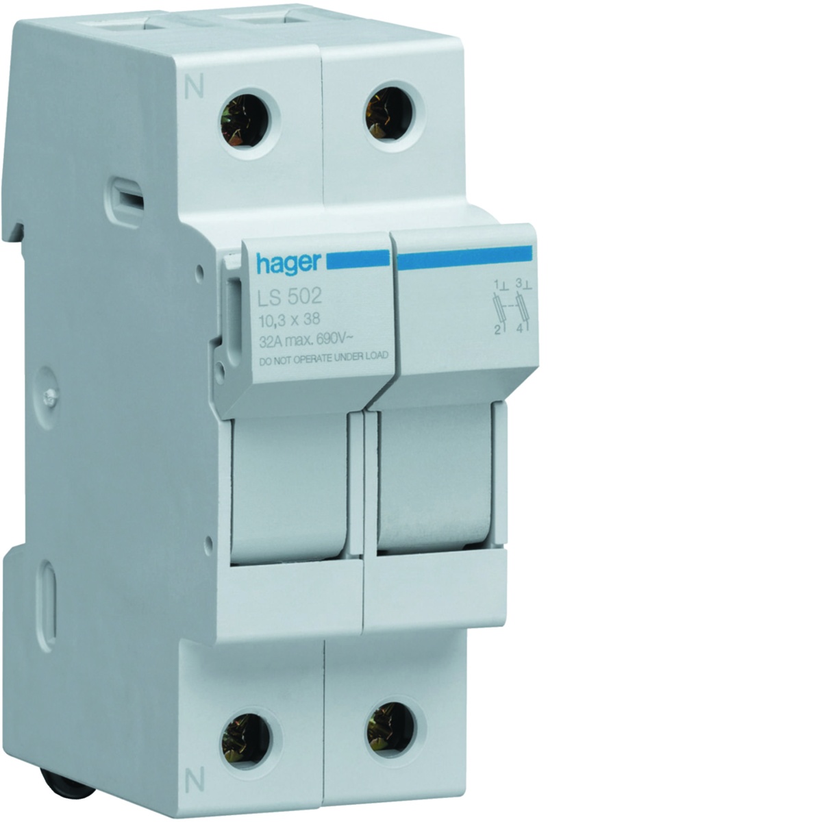 Corta-circuitos 2P 32A 400V L38 2M