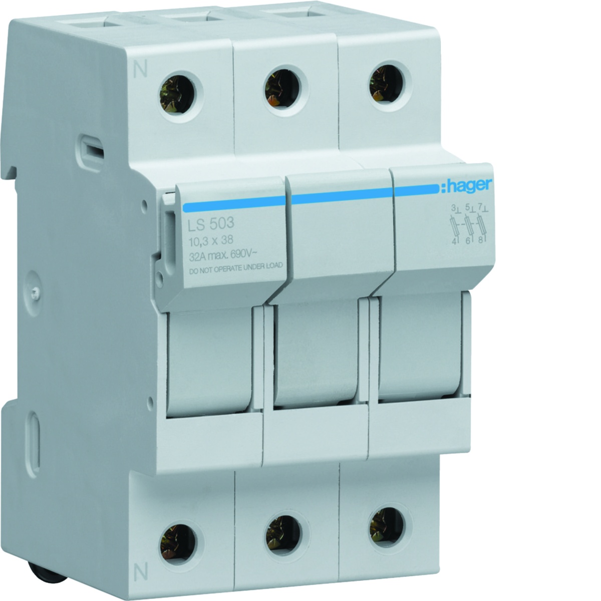 Corta-circuitos 3P 32A 400V L38 3M