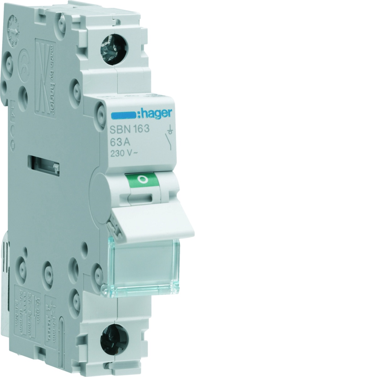 Interruptor Modular 1P 63A