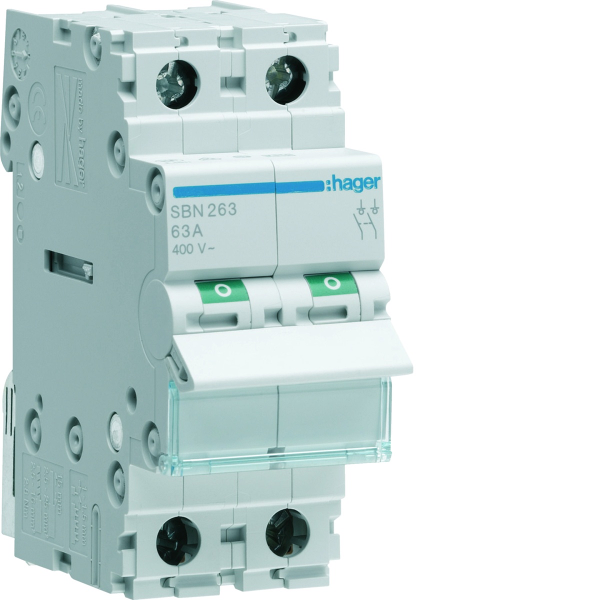 Interruptor Modular 2P 63A