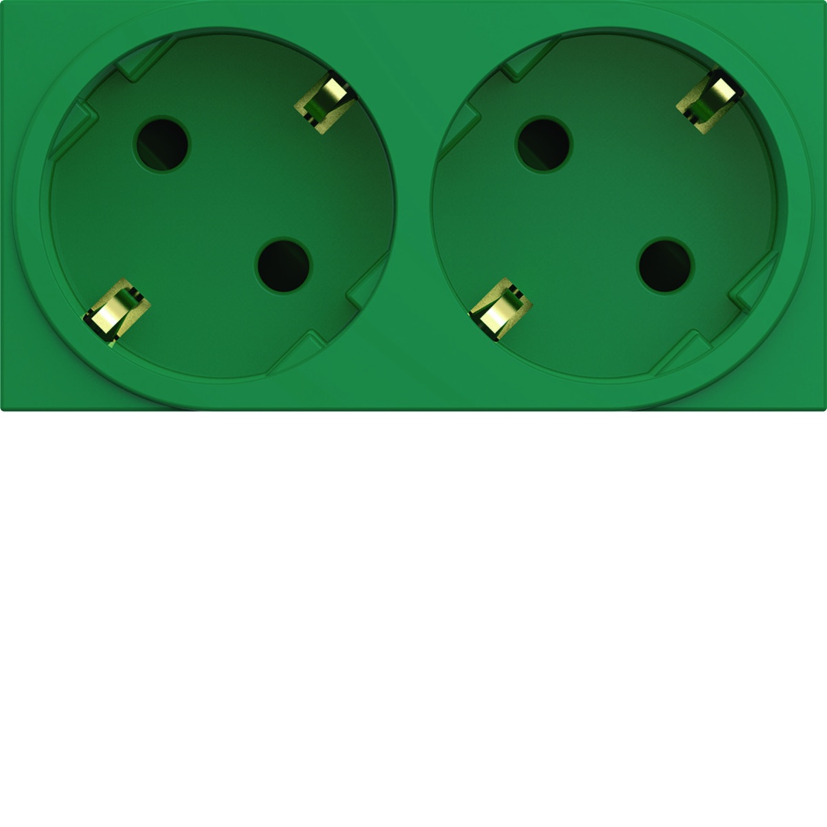 gallery Tom. múltip. Schuko x2, verde