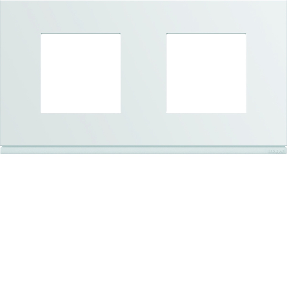 gallery 2x2M Quadro x2 horiz., branco