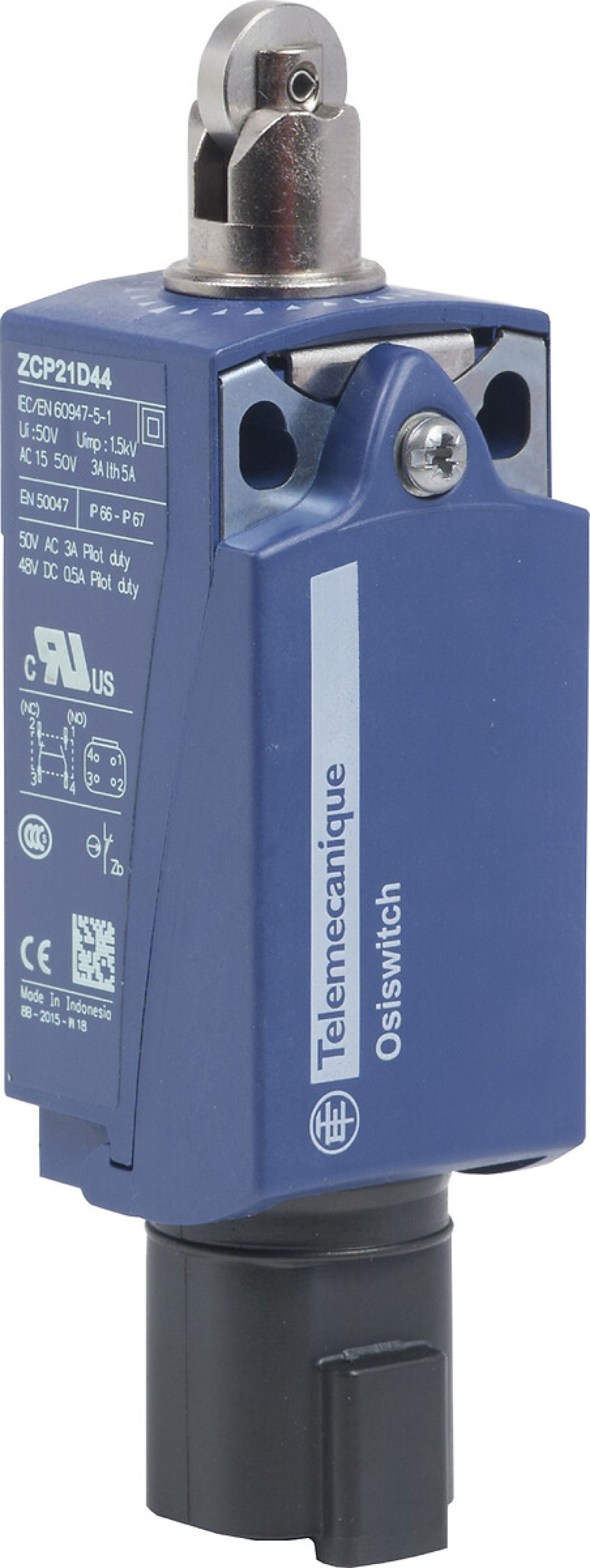 LIMIT SWITCH PLASTIC NO AND NC STEEL ROL XCKP2102D44