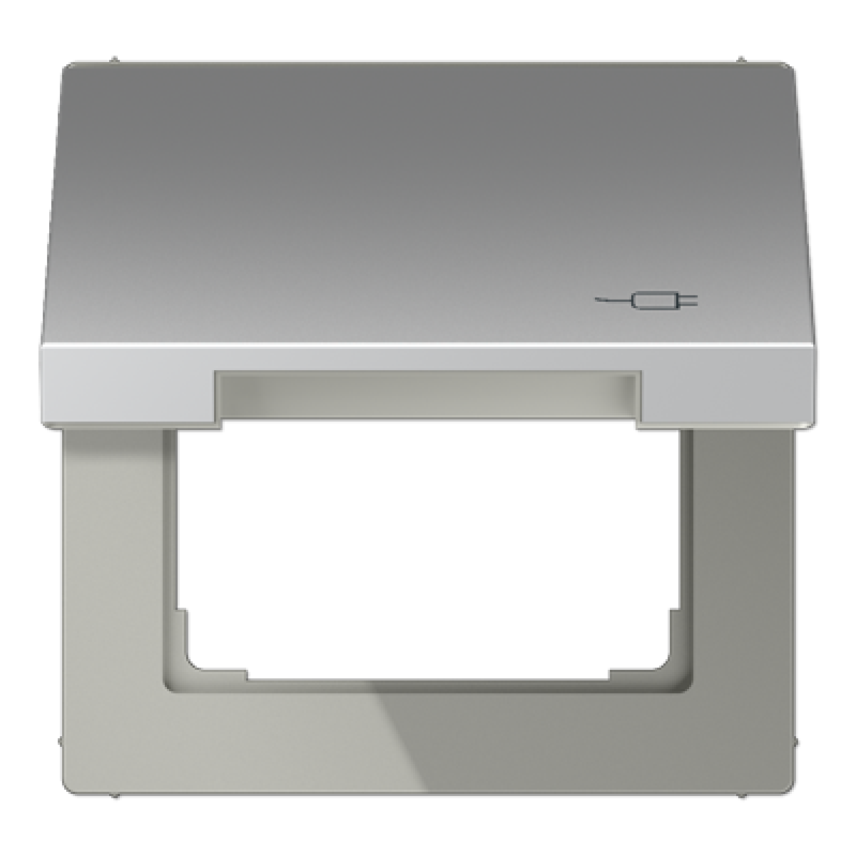 Tapa abat. retroc. simb.clavija LS alum.