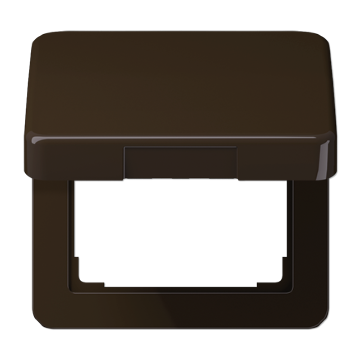 Tapa abatible CD marrón