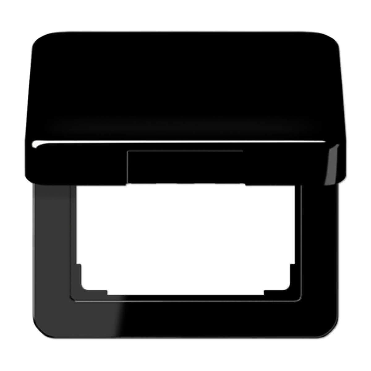 Tapa abatible CD negro