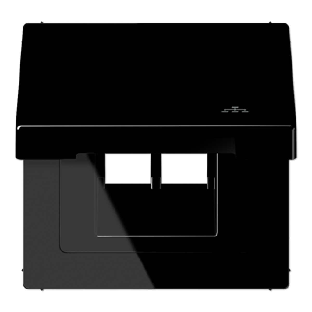 Tapa abat. retroc. simb. LAN LS negro