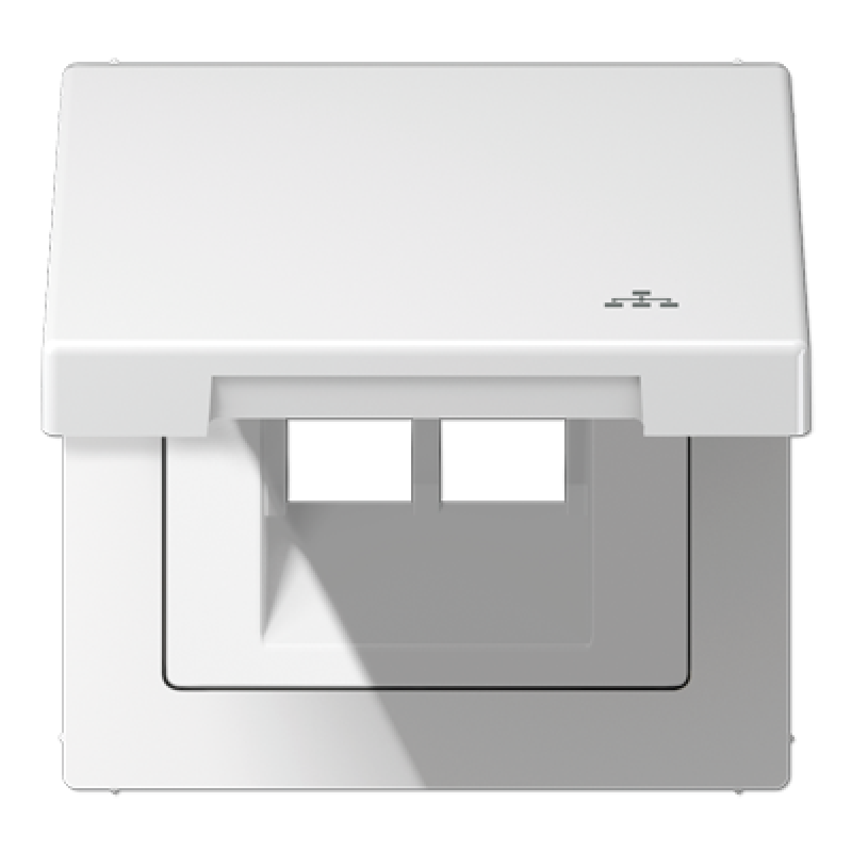 Tapa abat. retroc. simb. LAN LS bl. Alpi