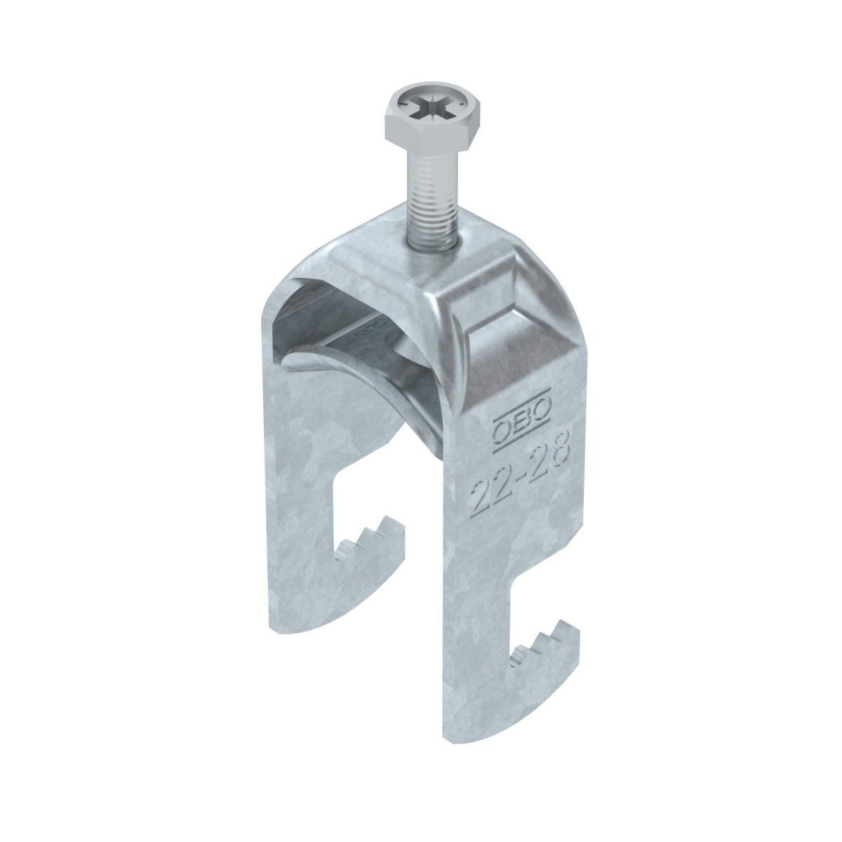 Abraçadeira BBS 2056 22-28mm Aço Galvanizado por imersão a quente após maquinação