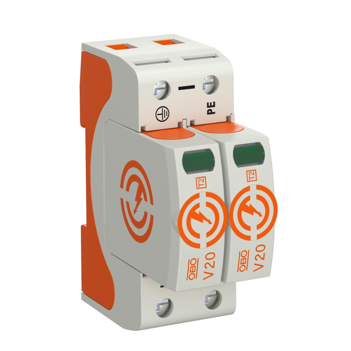 Descarregador sobretensões V20 2 polos 280V