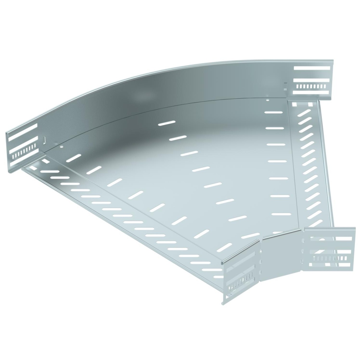 Ângulo 45º para caminho cabos, horizontal 85x500 Aço galvanizado pelo método Sendzimir zinco