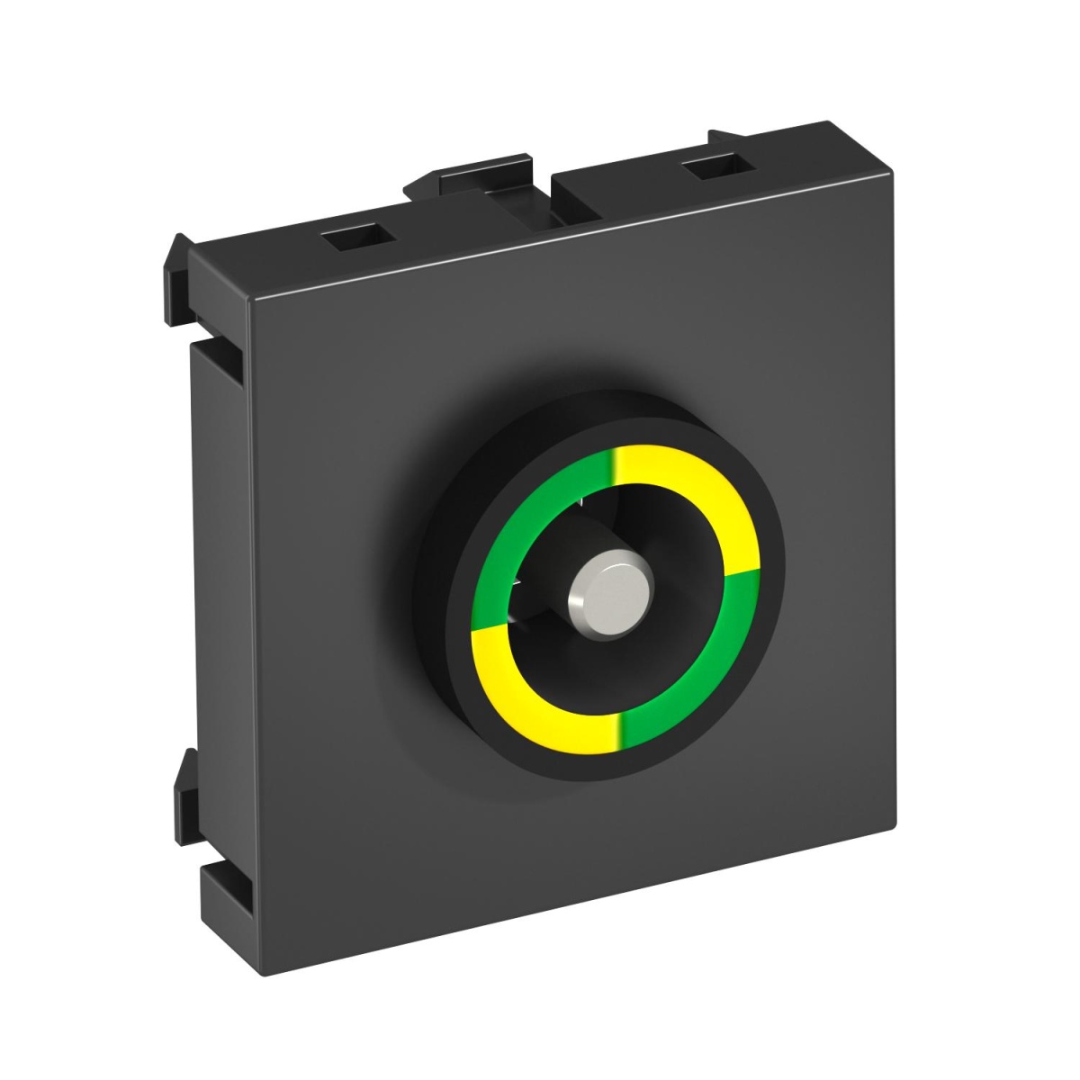 Tomada de equipotencial 45x45mm Policarbonato cinzento antracite RAL 7021