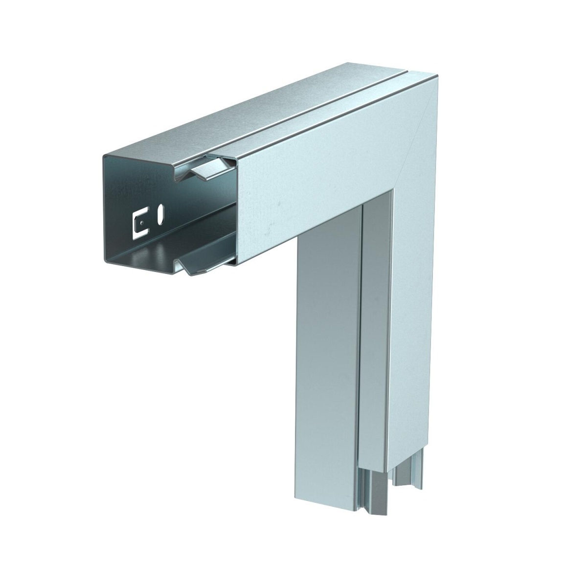 Ângulo plano com tampa 40x40mm Aço galvanizado pelo método Sendzimir zinco